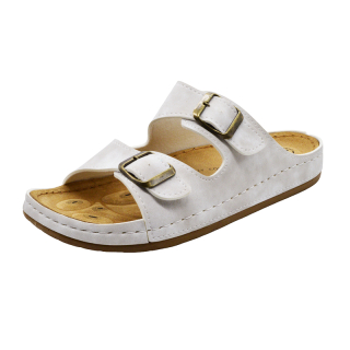 Dámské domácí pantofle MEDILINE S182-002 bílá /off white/