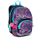 Dívčí školní batoh zebra TOPGAL KIMI 21010 G