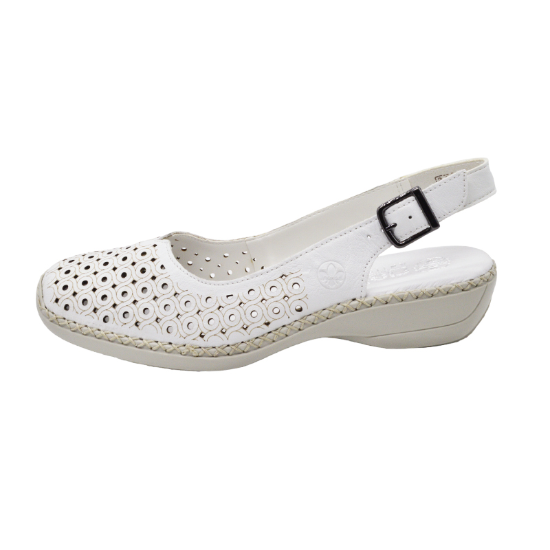 Dámské letní sandály RIEKER 41350-80 bílá