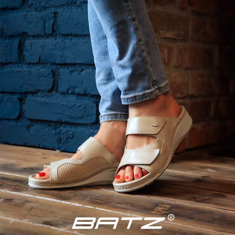 Dámské luxusní pantofle BATZ - TRUDI BEIGE MIX