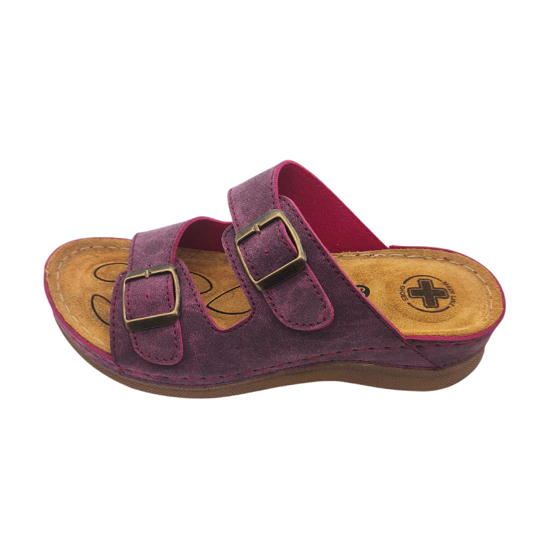 Dámské zdravotní pantofle MEDILINE S182-4617-001 Bordo