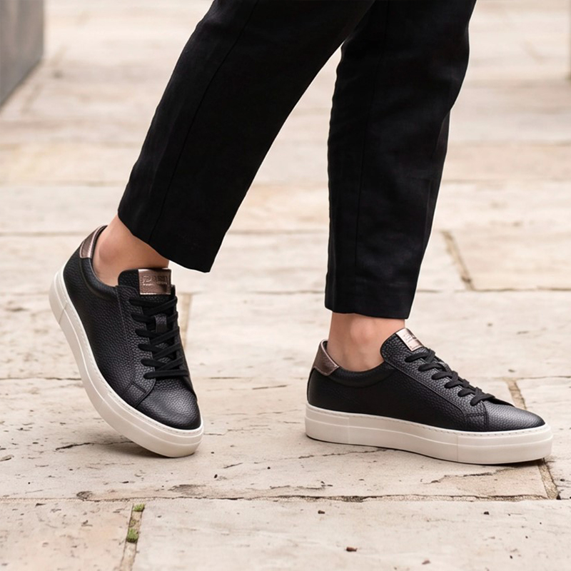 Dámské kožené tenisky BATZ - URBAN Black ruční výroba