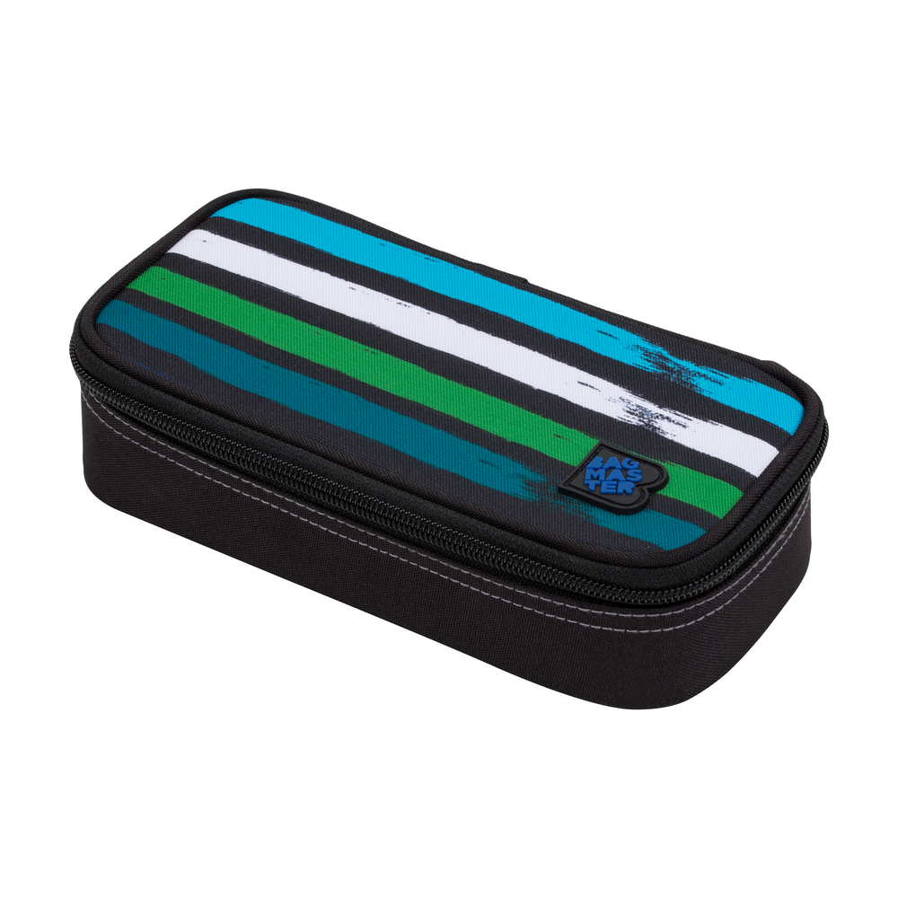 Studentský penál BAGMASTER CASE BAG 20 C BLUE/GREEN/BLACK/WHITE