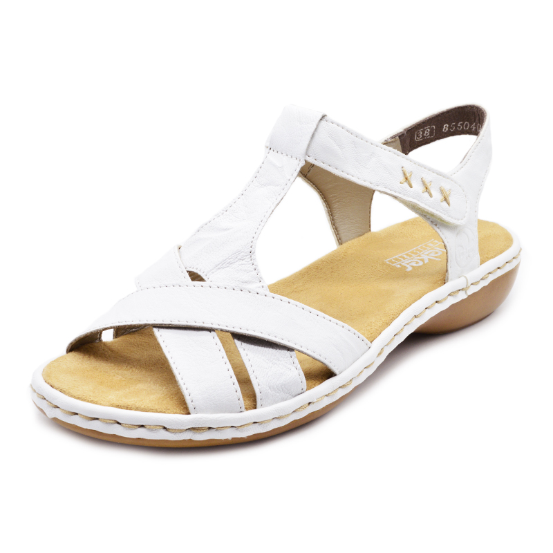 Dámské letní sandály RIEKER 65919-80 bílá