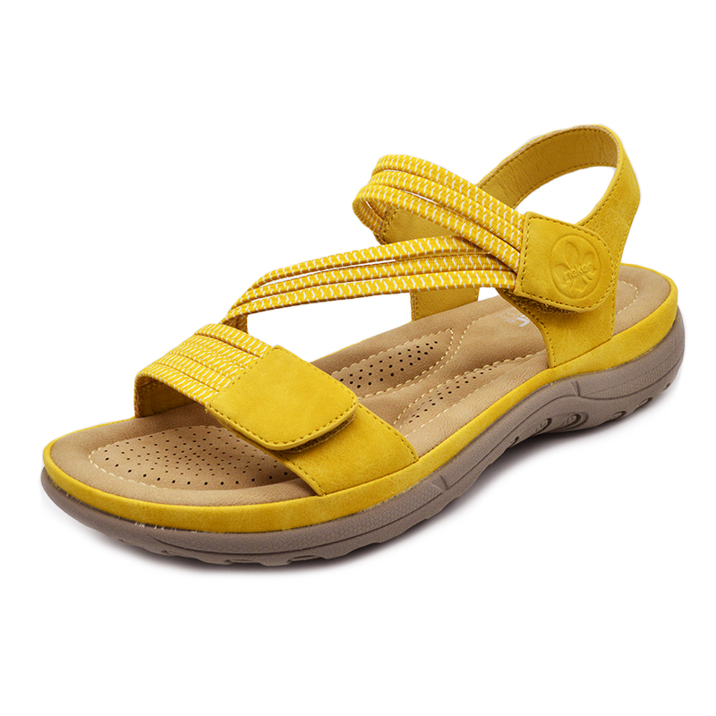 Dámské letní sandály RIEKER V8873-68 žlutá