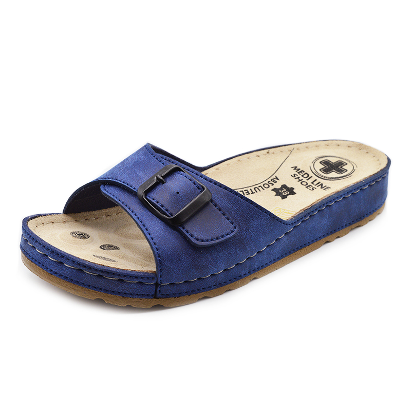 Dámské zdravotní pantofle MEDILINE S182-010 modrá