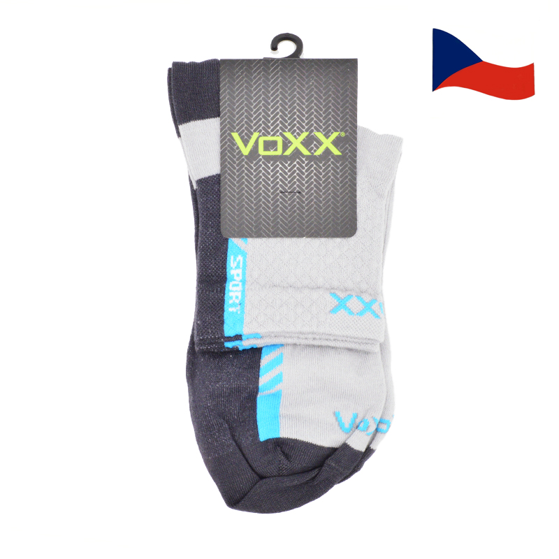 Kvalitní ponožky české výroby - VOXX Pius světle šedá
