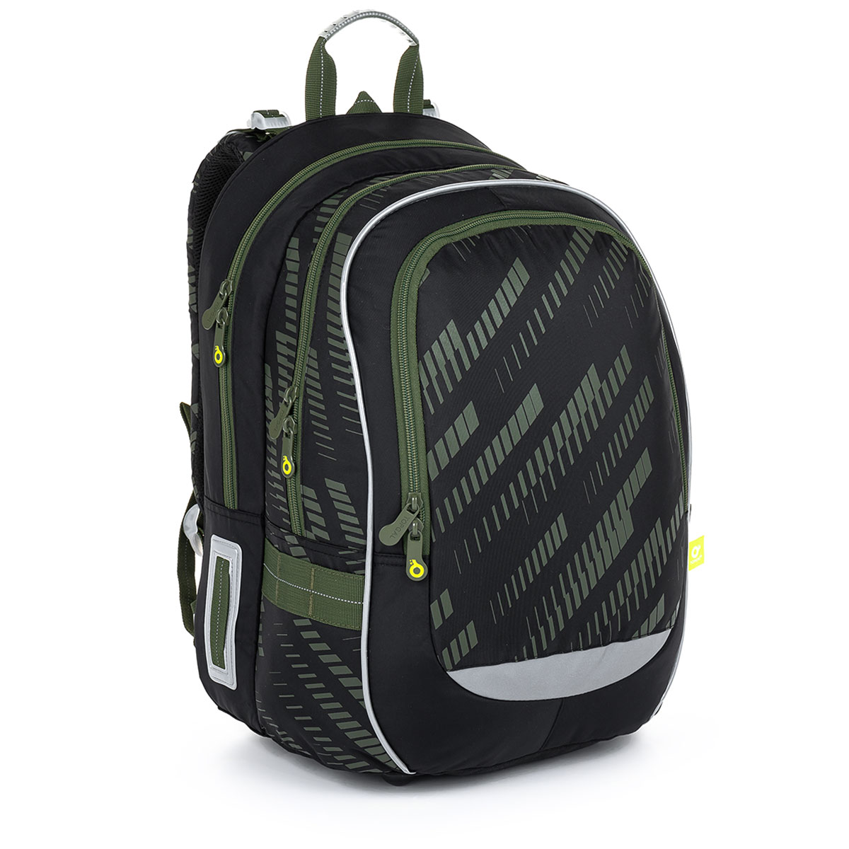  Školní batoh s khaki žíháním TOPGAL CODA 23017