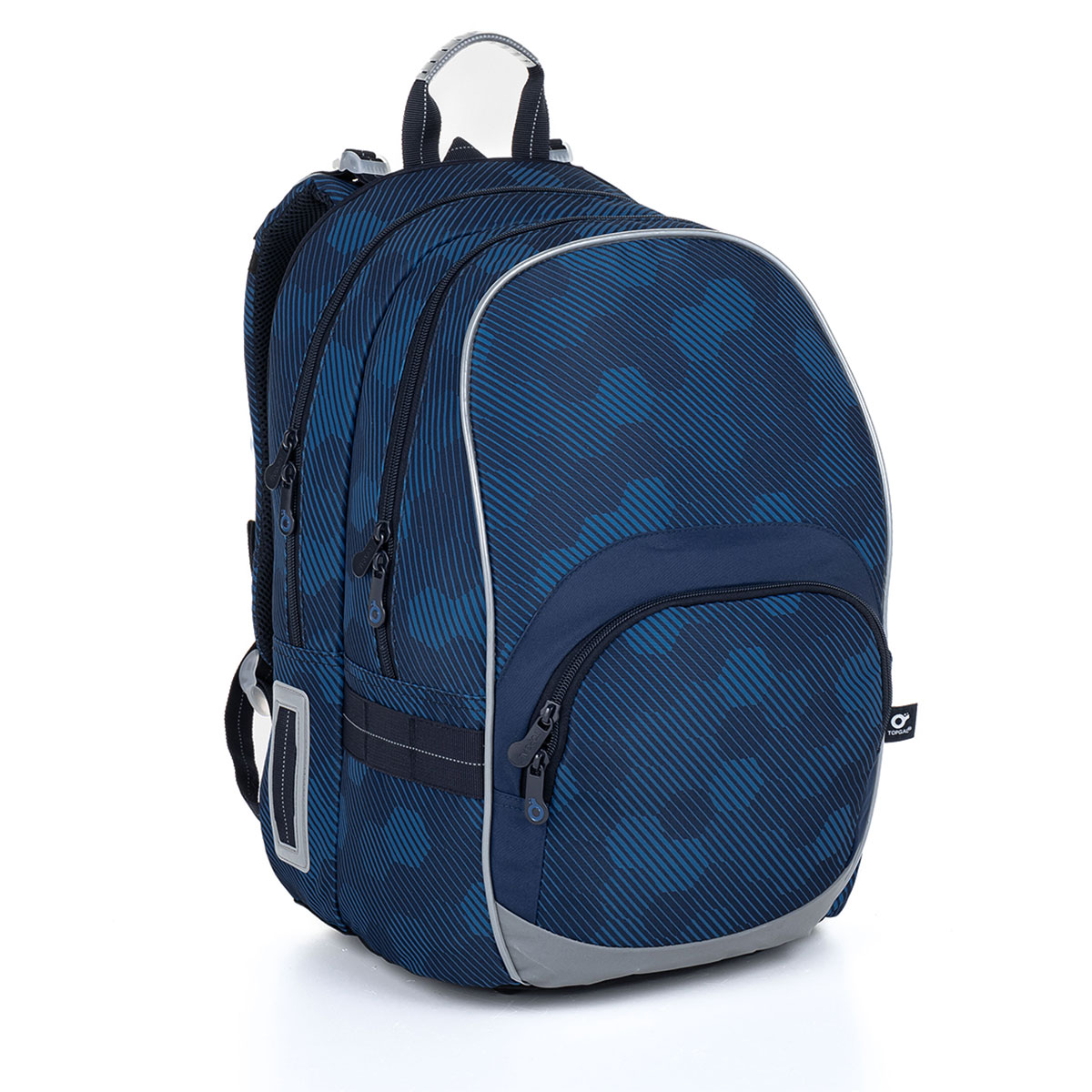 Školní batoh modrý s šestiúhelníky TOPGAL KIMI 23020
