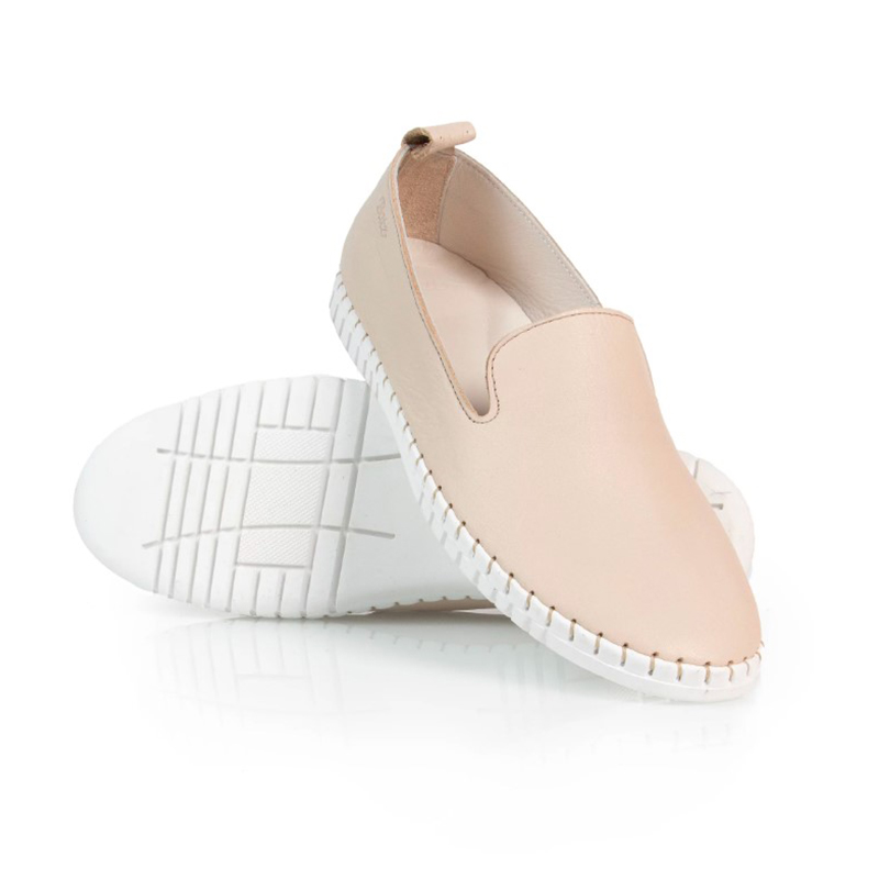 Dámské zdravotní mokasíny BATZ - ELMIRA Beige ruční výroba
