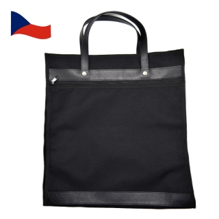 Nákupní taška se zipem - CLASSIC černá - Český výrobek