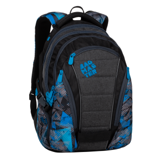 Školní studentský batoh Bagmaster - BAG 20 D BLUE/GREY/BLACK