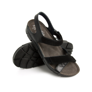 Dámské zdravotní sandály BATZ - TOLEDO black pravá kůže