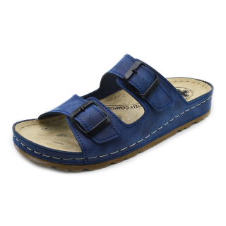 Dámské zdravotní pantofle MEDILINE S182-002 modrá