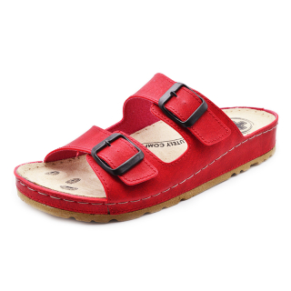 Dámské zdravotní pantofle MEDILINE S182-002 červená