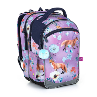Školní batoh s liškami TOPGAL COCO 22006 G
