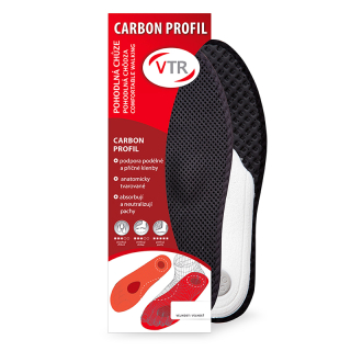 Vložky do obuvi - VTR Carbon profil anatomické vložky