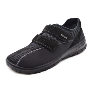 Dámská obuv na suchý zip s paměťovou pěnou ORTOMED 4009-T21 černá