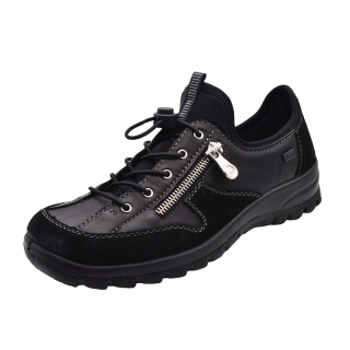 Dámská kožená obuv RIEKER L7157-00 CELOROČNÍ černá