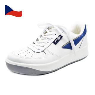 Dámské kožené botasky PRESTIGE M86808 - 10 D Bílá