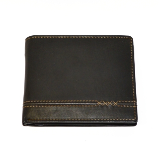 Pánská kožená peněženka - 6094 Černá
