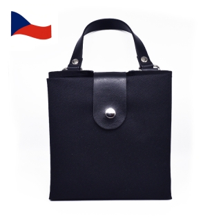 Skládací taška na nákup - CLASSIC černá - Česká výroba