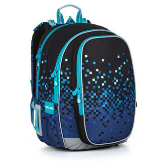 Dvoukomorový modrý batoh MIRA 22020