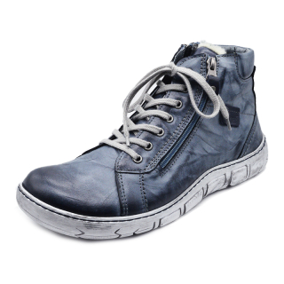 Pánská zimní kotníková obuv KACPER 3-1288 modrá vel. 42